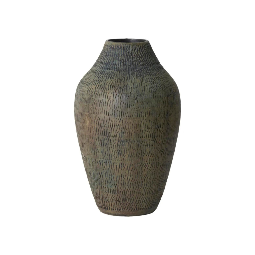 Duffy kerámia padlóváza 40cm antik zöld