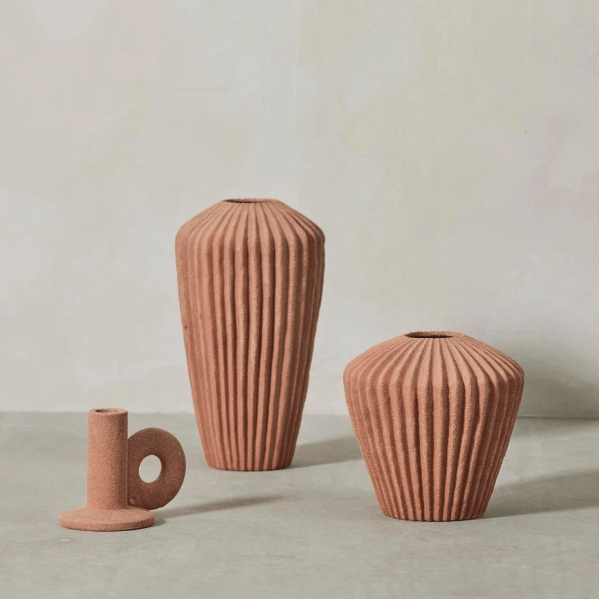 Susia kerámia váza 26.5cm antik barna