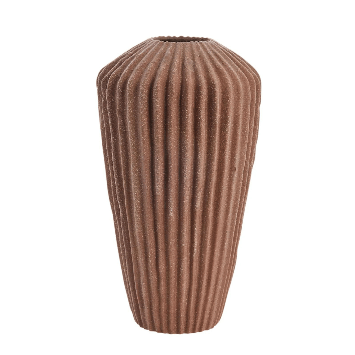 Susia kerámia váza 26.5cm antik barna