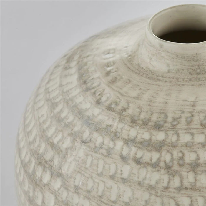 Cassandra kerámia váza 15.5cm ezüstszürke