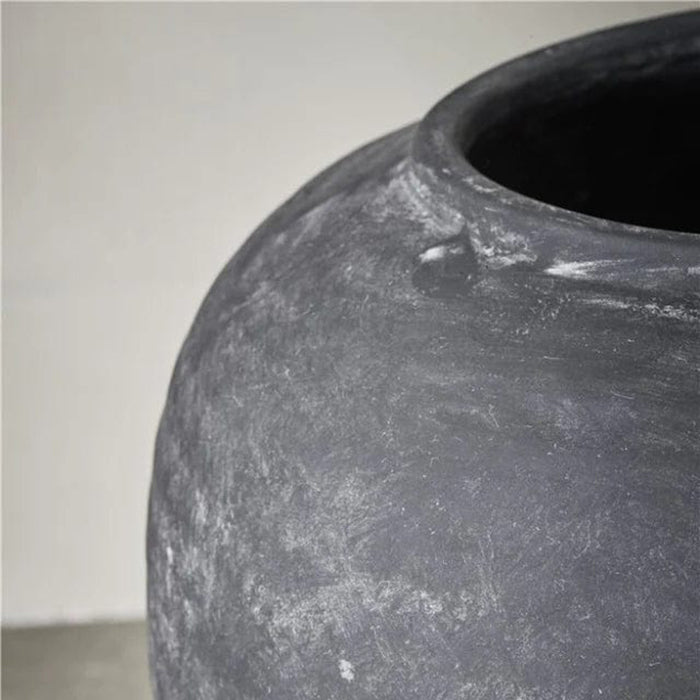 Catia kerámia dekorációs váza 55cm antik fekete