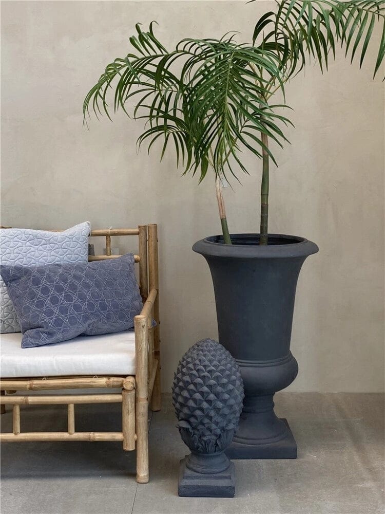 Lene Bjerre 333405717 kaspó Karol fekete cement kaspó Ø33x57cm - Freyja Home Decor