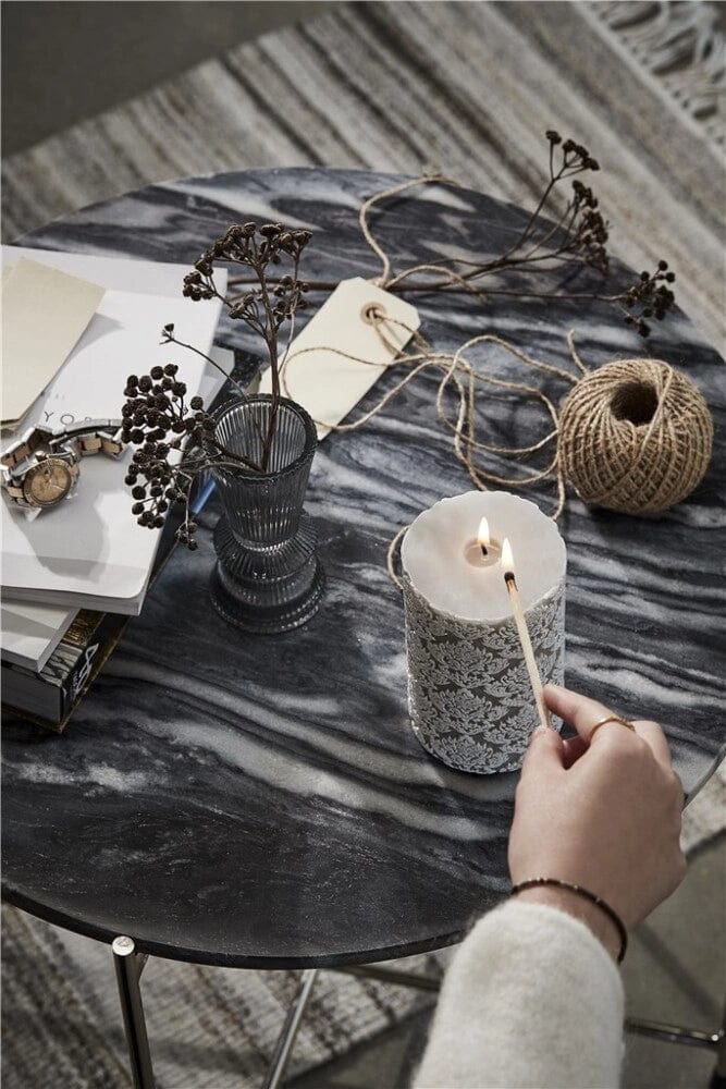 Lene Bjerre A00012064 asztal Marmilla kisasztal szett sötétszürke - Freyja Home Decor
