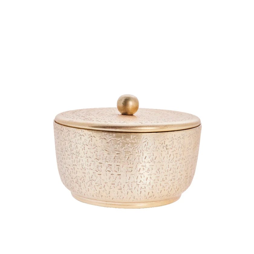 Lene Bjerre A00012580 edény Lavia tárolóedény 14.5cm világos arany - Freyja Home Decor
