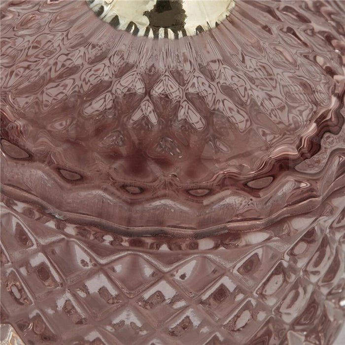 Miya díszüveg 10.5cm rózsaszín