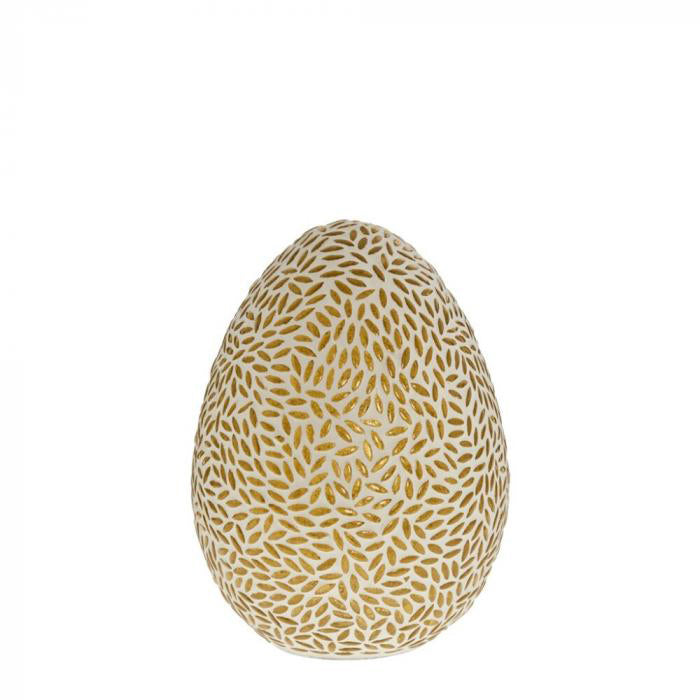 Murilia üveg tojás 20cm arany