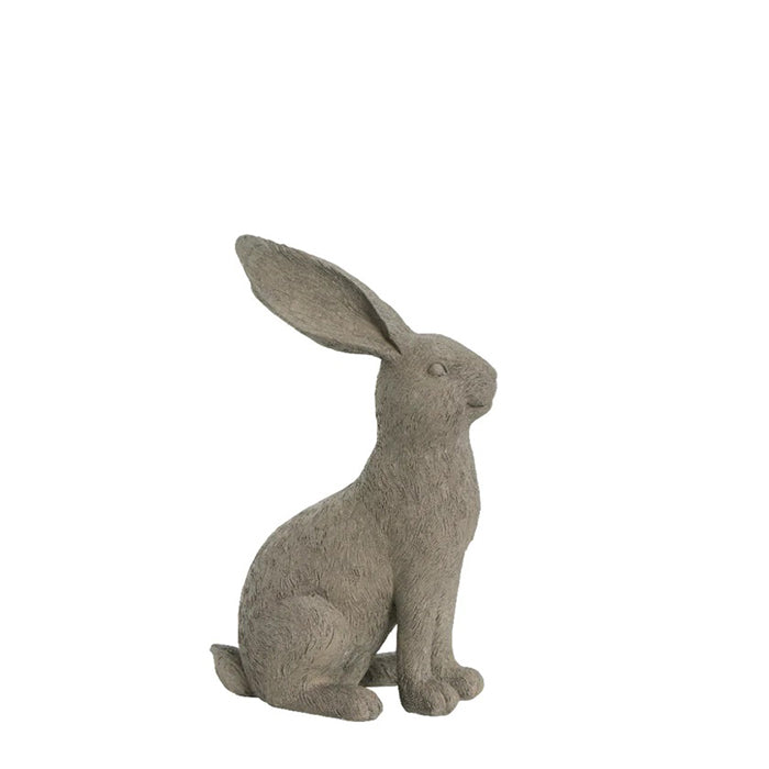 Semina ülő nyúl figura 25cm szürke