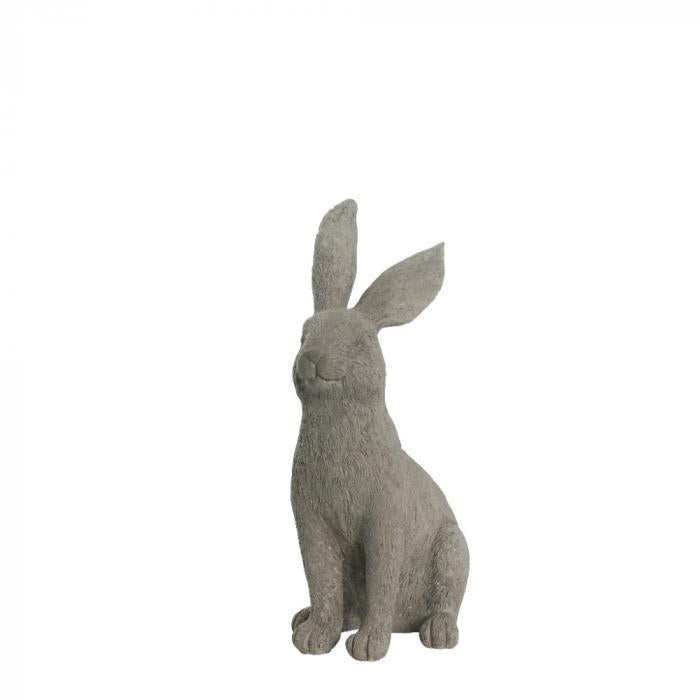 Semina ülő nyúl figura 25cm szürke