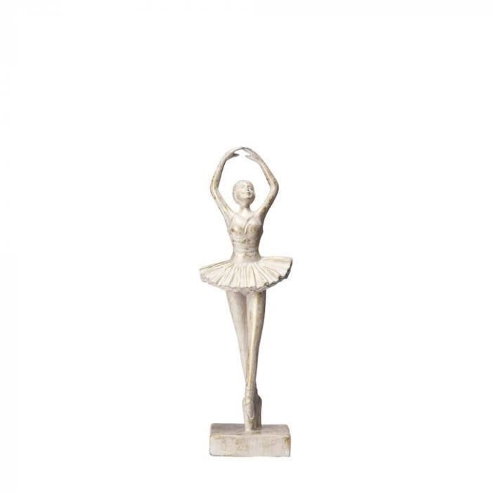 Serafina balerina figura 36cm antik világos arany