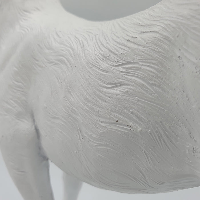 Serafina szarvas dekoráció 35.5cm fehér