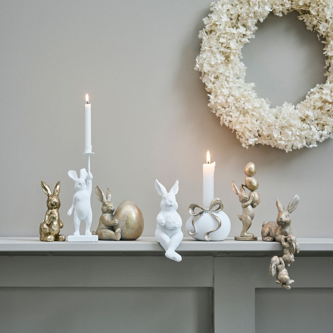Húsvéti dekoráció elegánsan – Selille arany nyuszi kollekció az ünnepi enteriőrben
