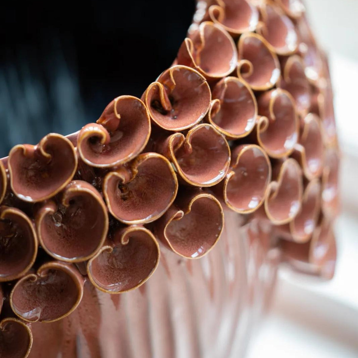 Amie kerámia kaspó 23.5cm sötét púder