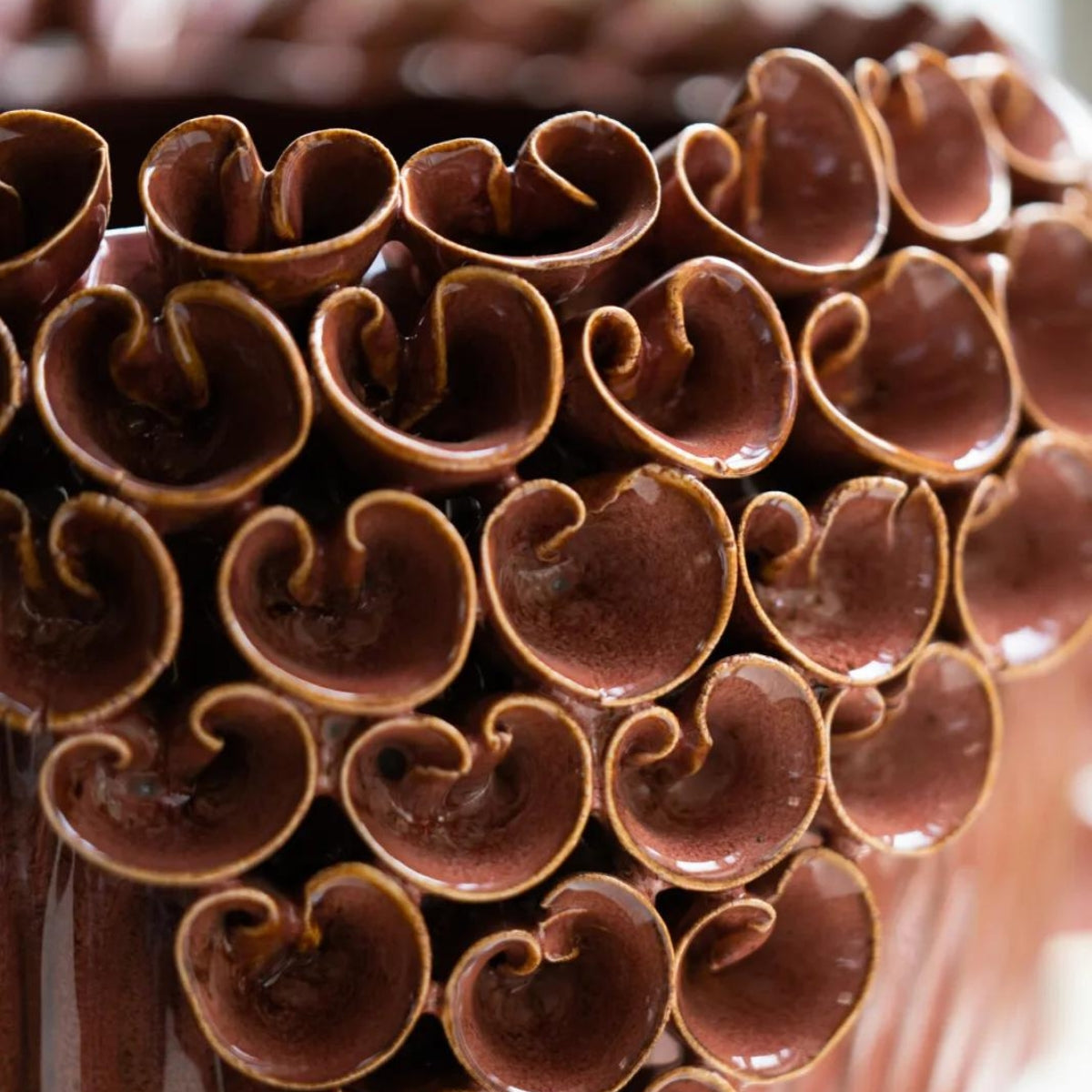 Amie kerámia kaspó 23.5cm sötét púder