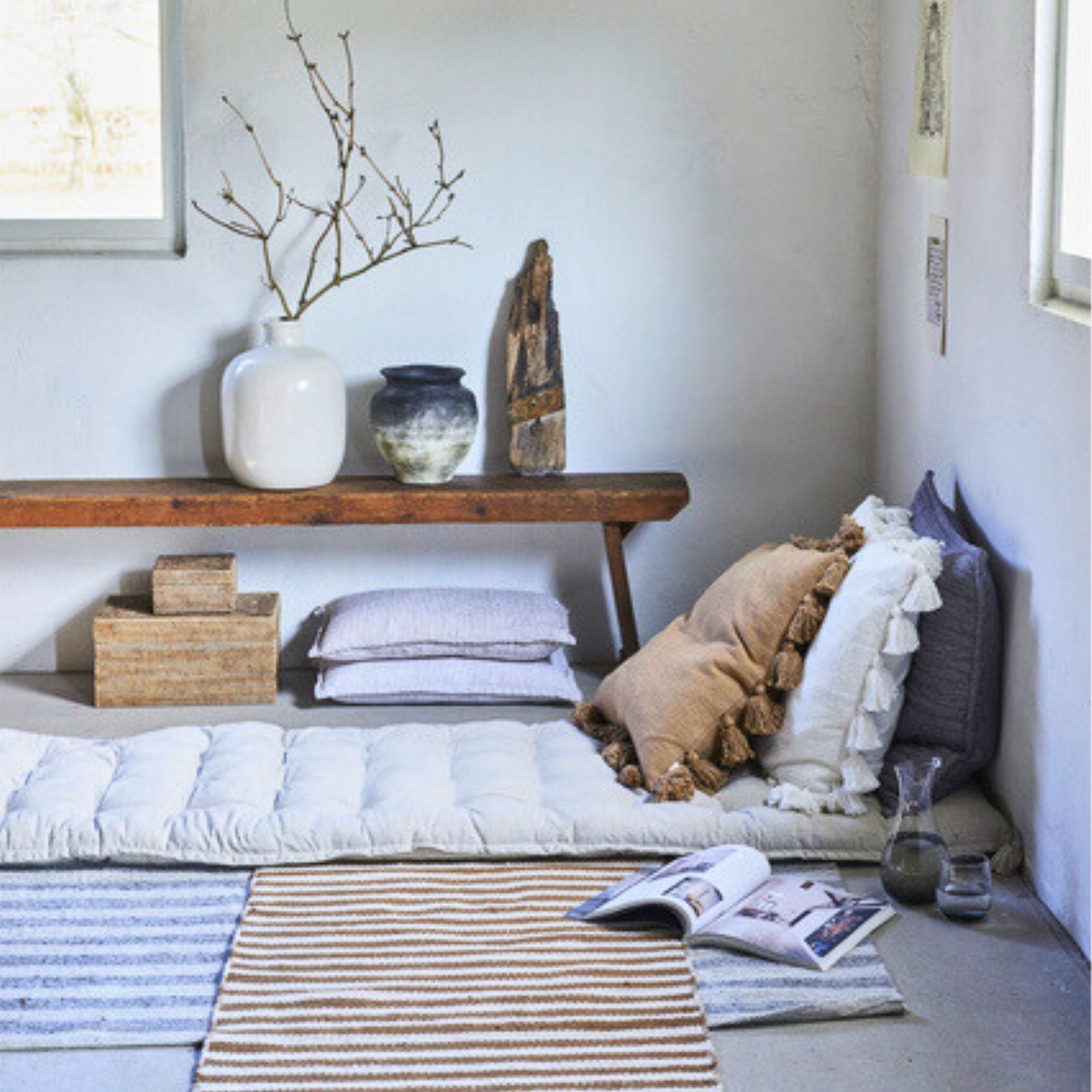 Anna antik fekete kerámia kaspó – 25,5 × 26,5 cm (kézműves)