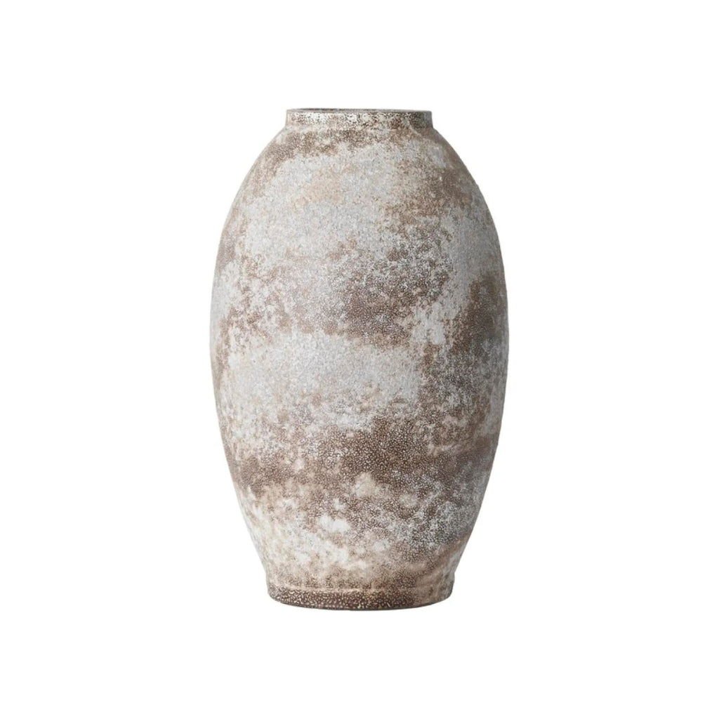 Barney kerámia váza 45cm antik világosbarna