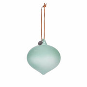 Clarinne poros menta üveg karácsonyfadísz – 10 cm (függeszthető)