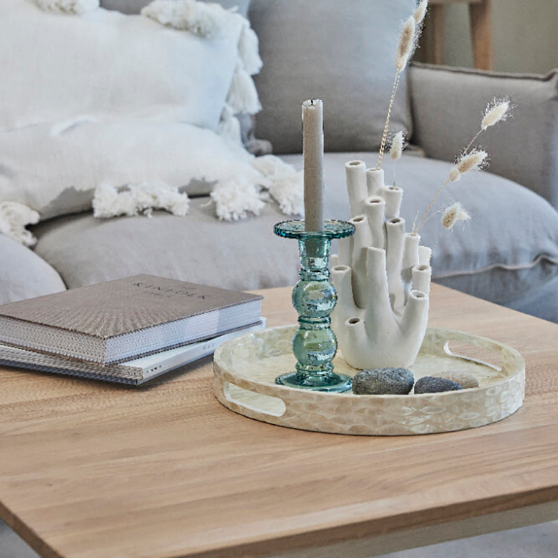 Corise porcelán dekorációs váza 24.5cm fehér