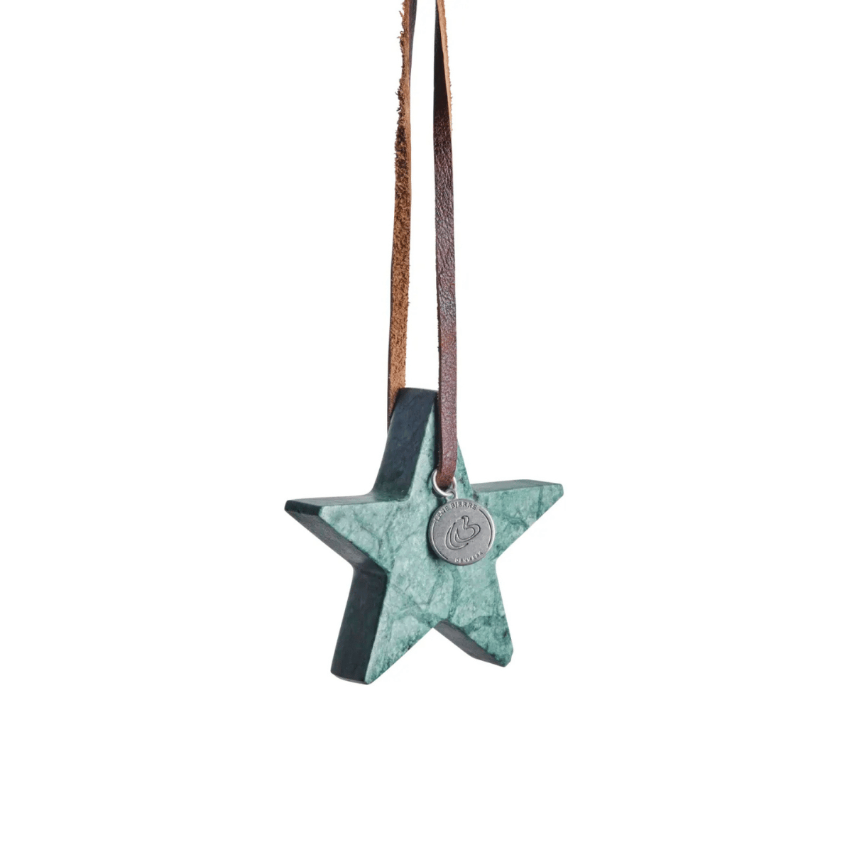 Elina márvány karácsonyfadísz 6.5cm gránitzöld