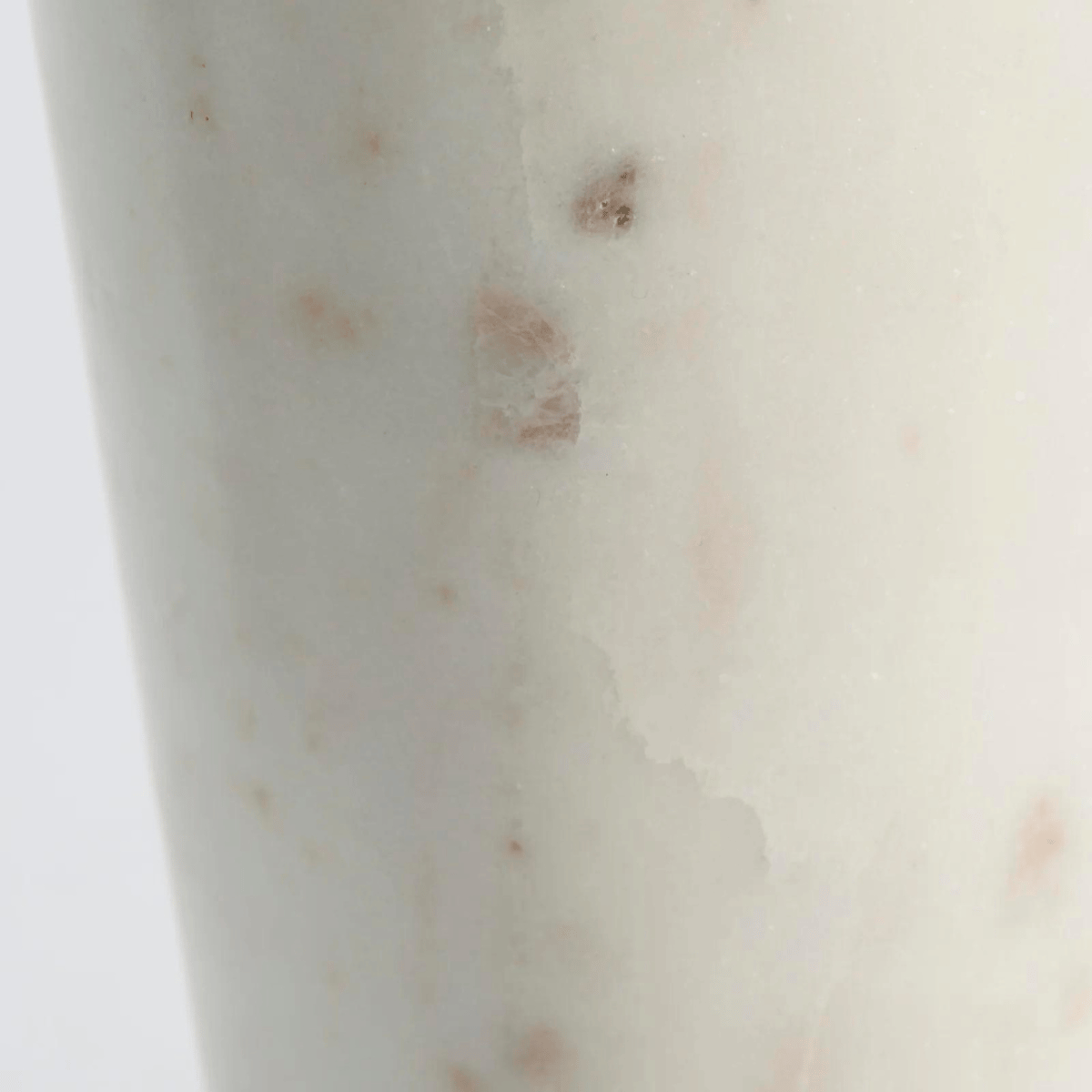 Ellia márvány gyertyatartó 30cm fehér