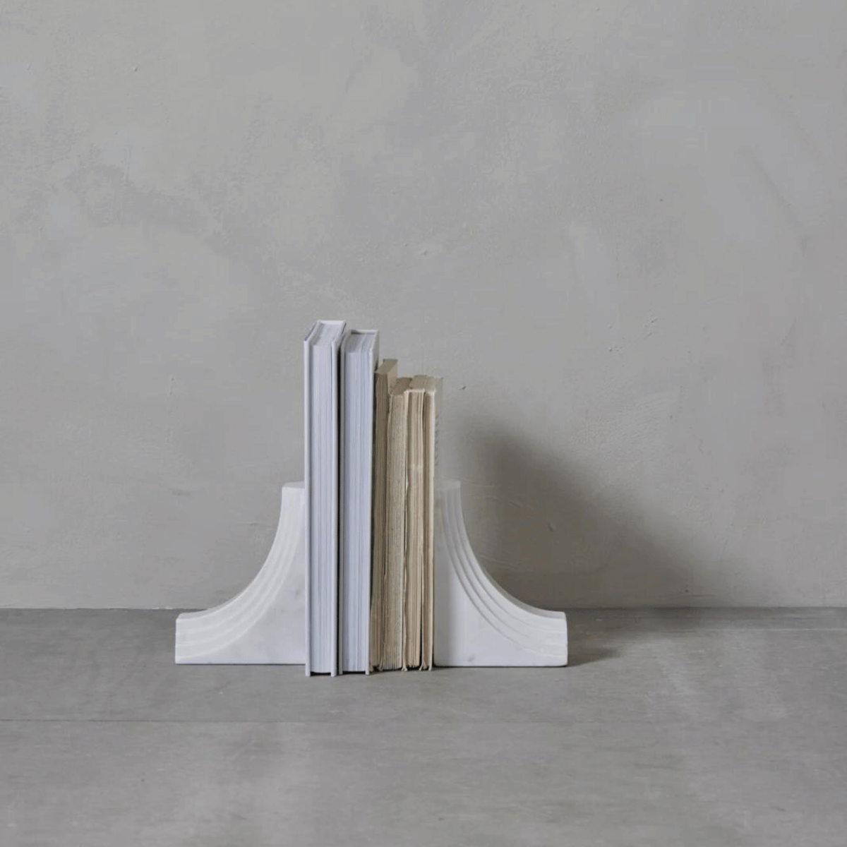 Ellia márvány könyvtámasz 16cm fehér