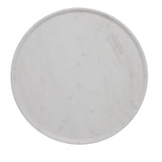 Ellia fehér márvány tálca – Ø40 cm (kézzel csiszolt)