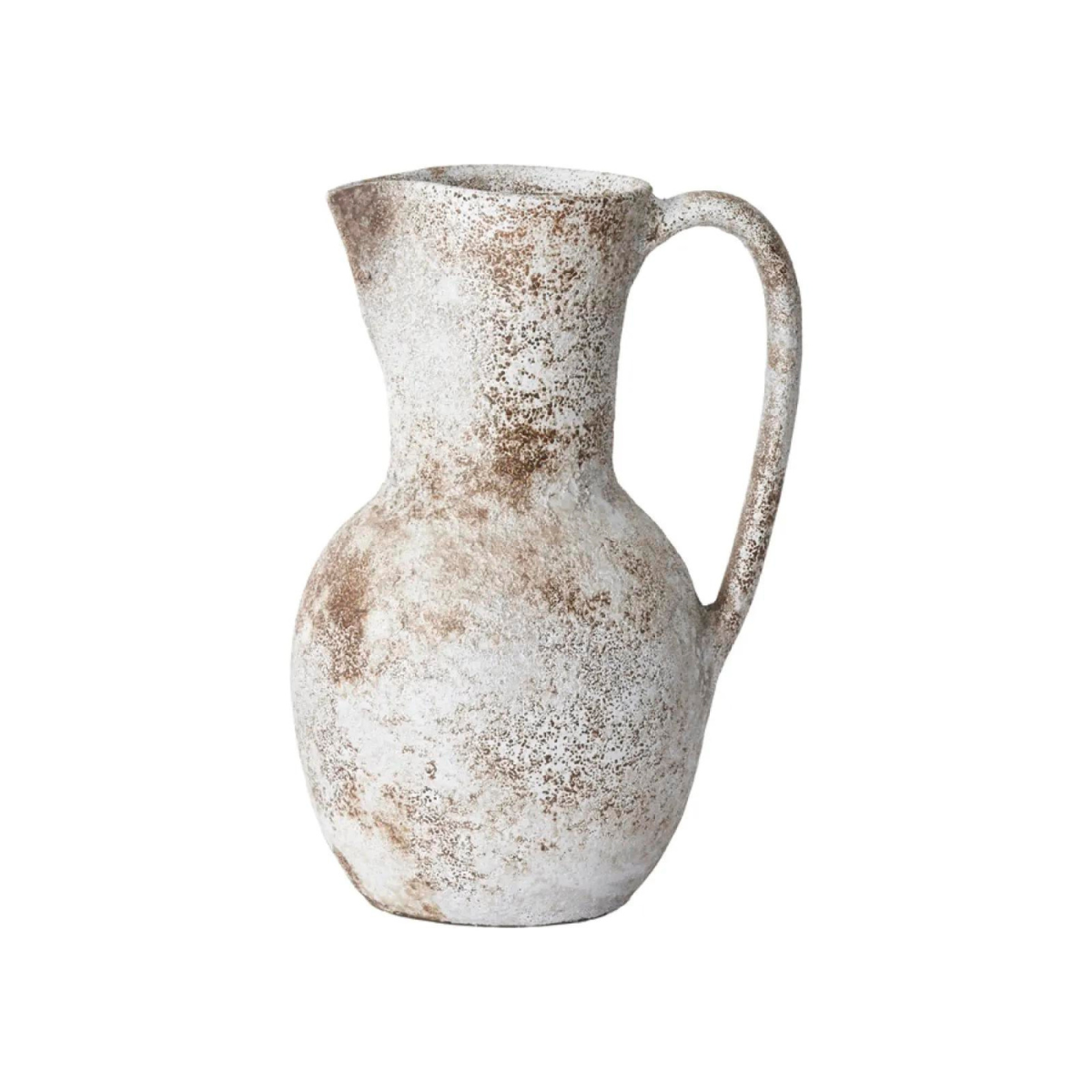 Figaro kerámia váza 34cm antik világosbarna