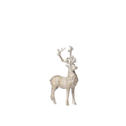 Serafina világos arany szarvas figura – 14 cm (antikolt hatású)