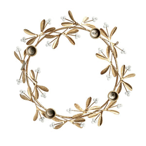 Missia vas gyertyatartó Ø33cm világos arany