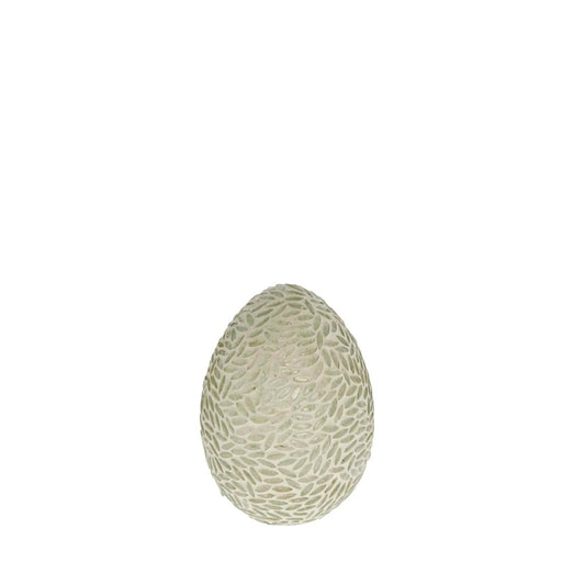 Murilia üveg tojás 15cm fehér