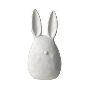 Nora fehér kerámia nyuszifej húsvéti dekoráció – 12.7 cm