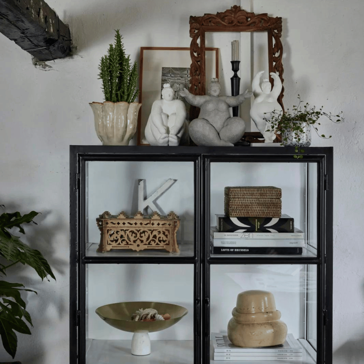 Norah rattan doboz 18x18cm