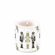 Royal henger gyertya diótörő mintával 8xØ7.5cm fehér