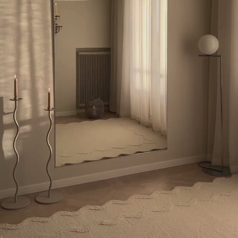 Harper natúr rattan lámpás – 46 cm (üvegbetéttel)