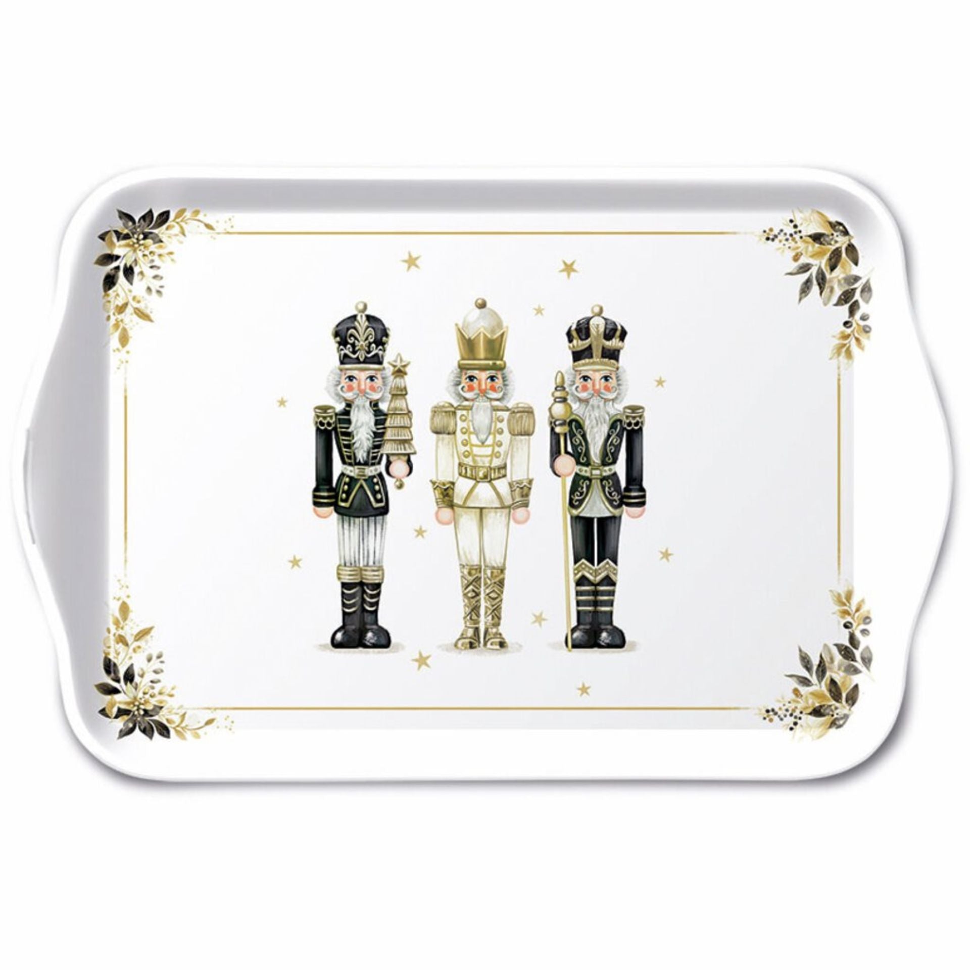 Royal tálca diótörő mintával 13x21cm fehér