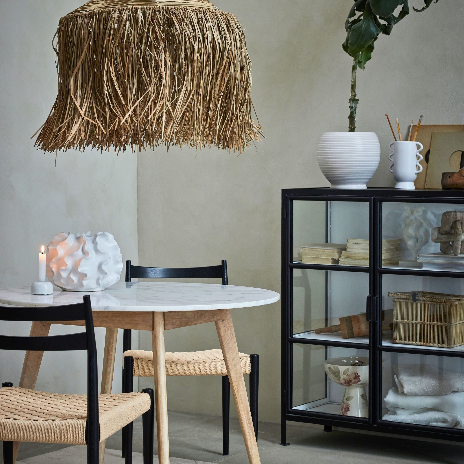 Sannia fehér kerámia váza – 29x20,5 cm (hullámos felülettel)