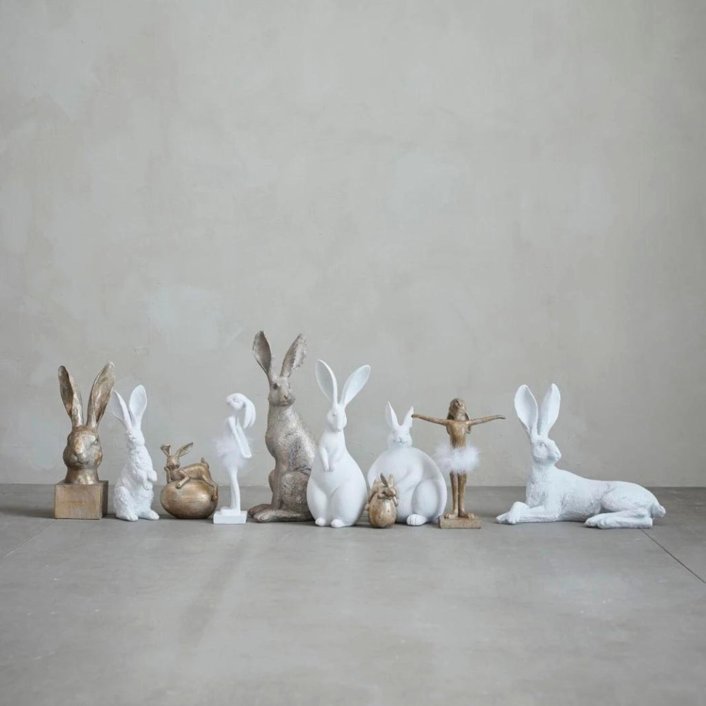 Semilla balerina nyúl figura 26.8cm fehér