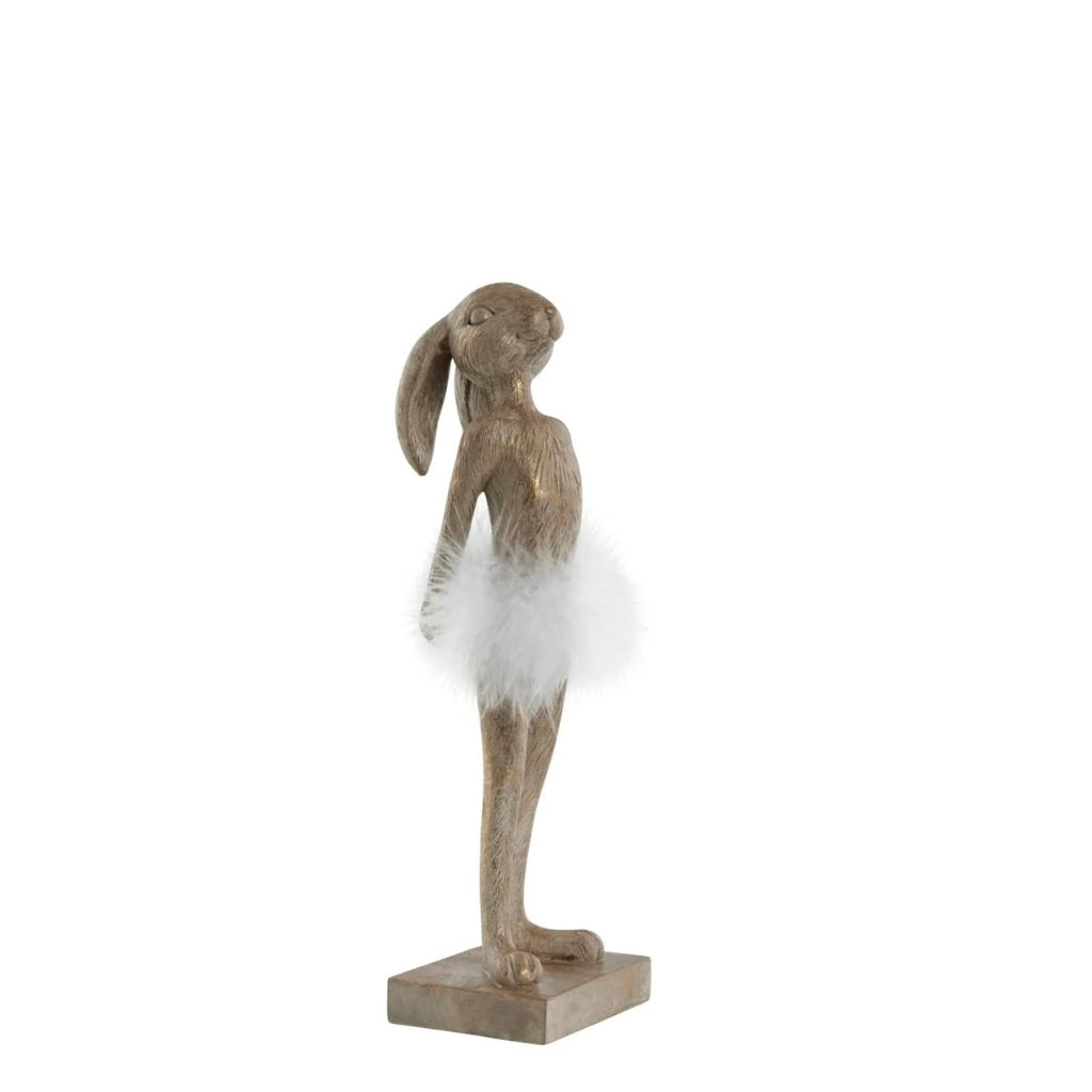 Semilla balerina nyúl figura 26.8cm világos arany