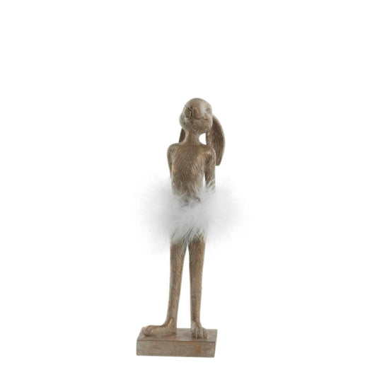 Semilla balerina nyúl figura 26.8cm világos arany
