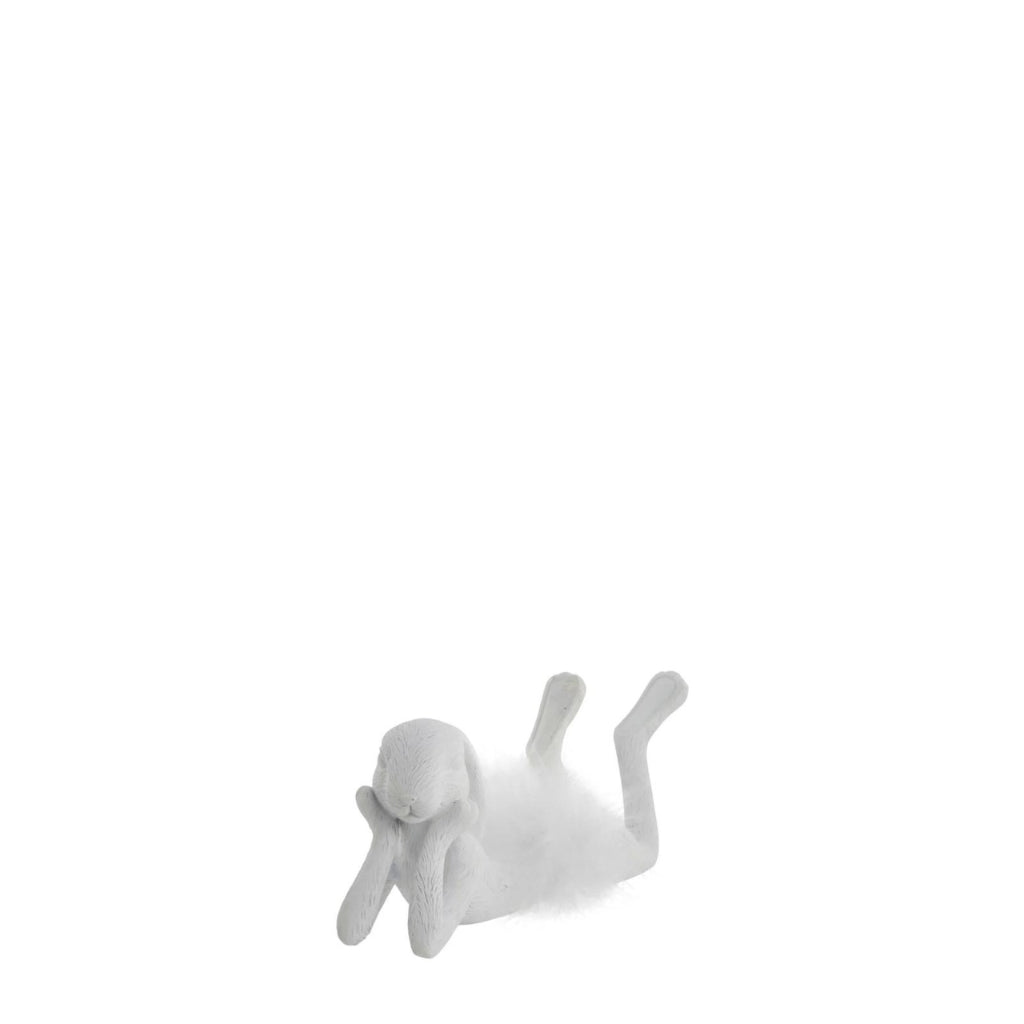 Semilla balerina nyúl figura 8.4cm fehér