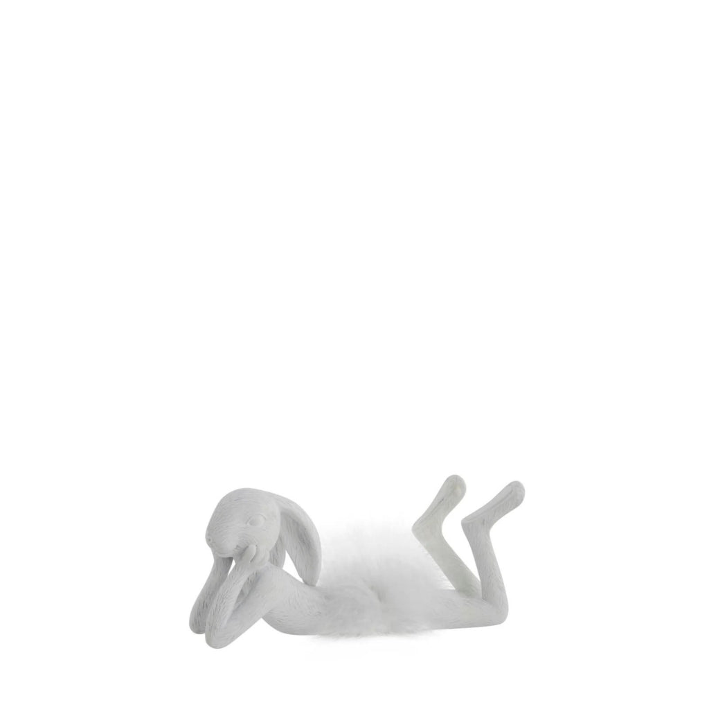 Semilla balerina nyúl figura 8.4cm fehér