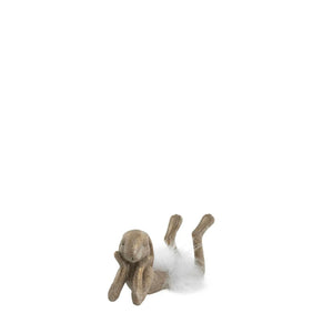 Semilla balerina nyúl figura 8.4cm világos arany