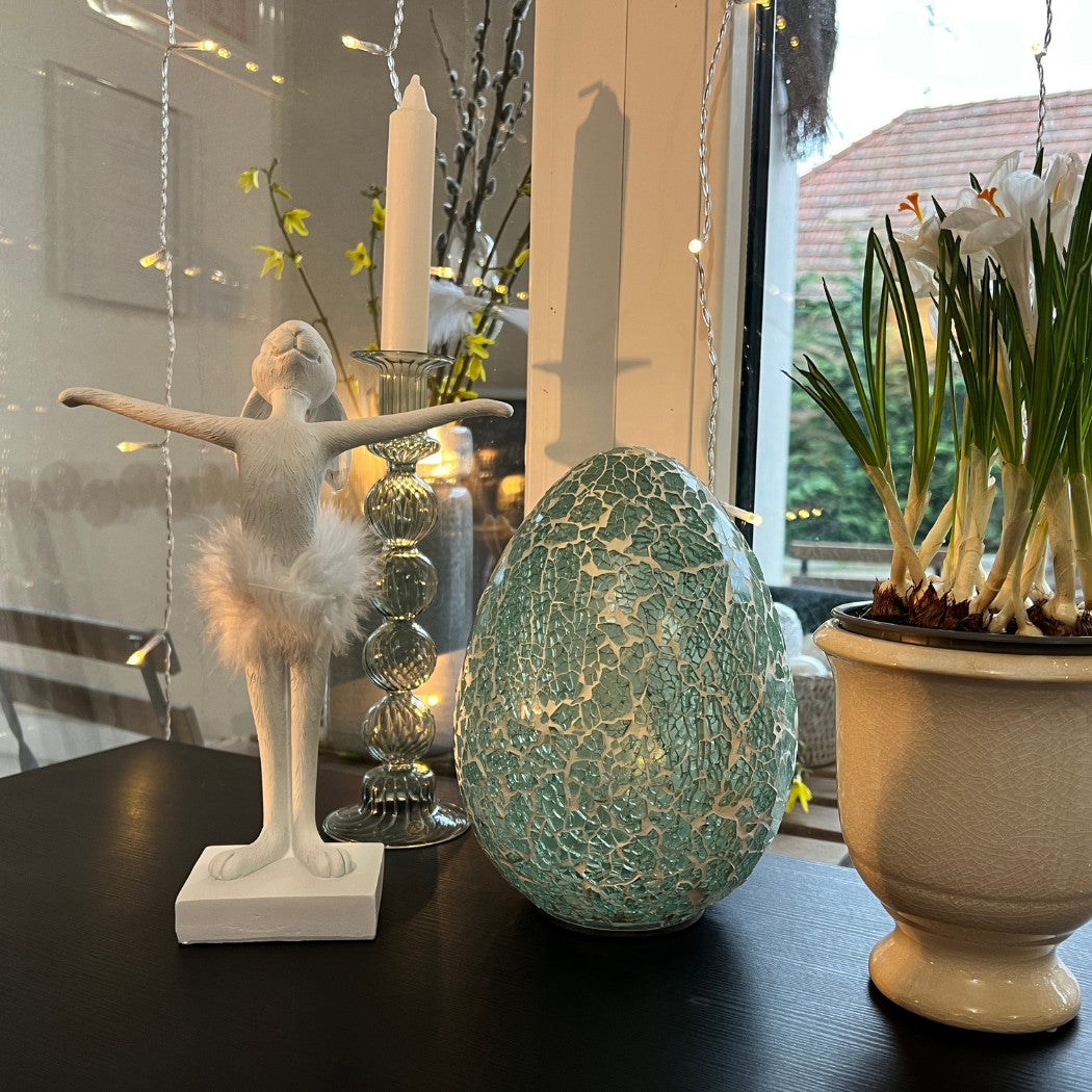 Semilla fehér balerina nyúl figura – 26,5 cm