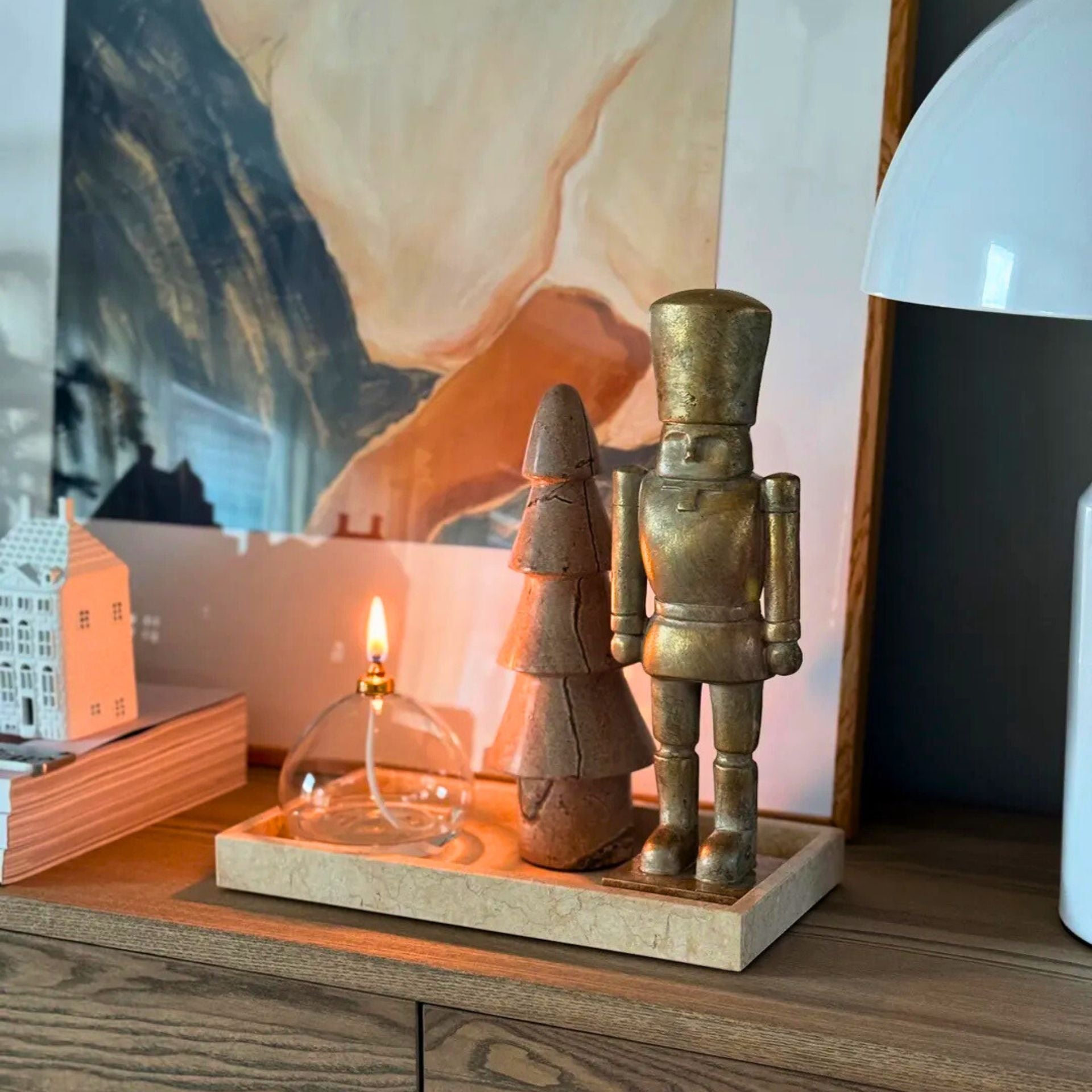 Serafina arany diótörő figura – 32 cm