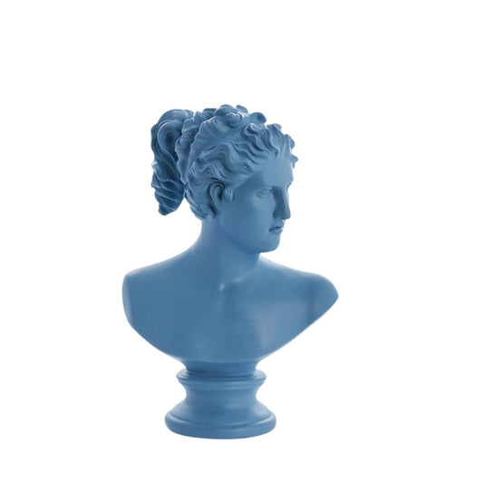 Statia női mellszobor dekoráció 30.5cm kék