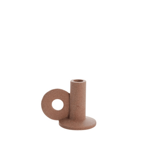 Susia kerámia gyertyatartó 9.9cm antik barna