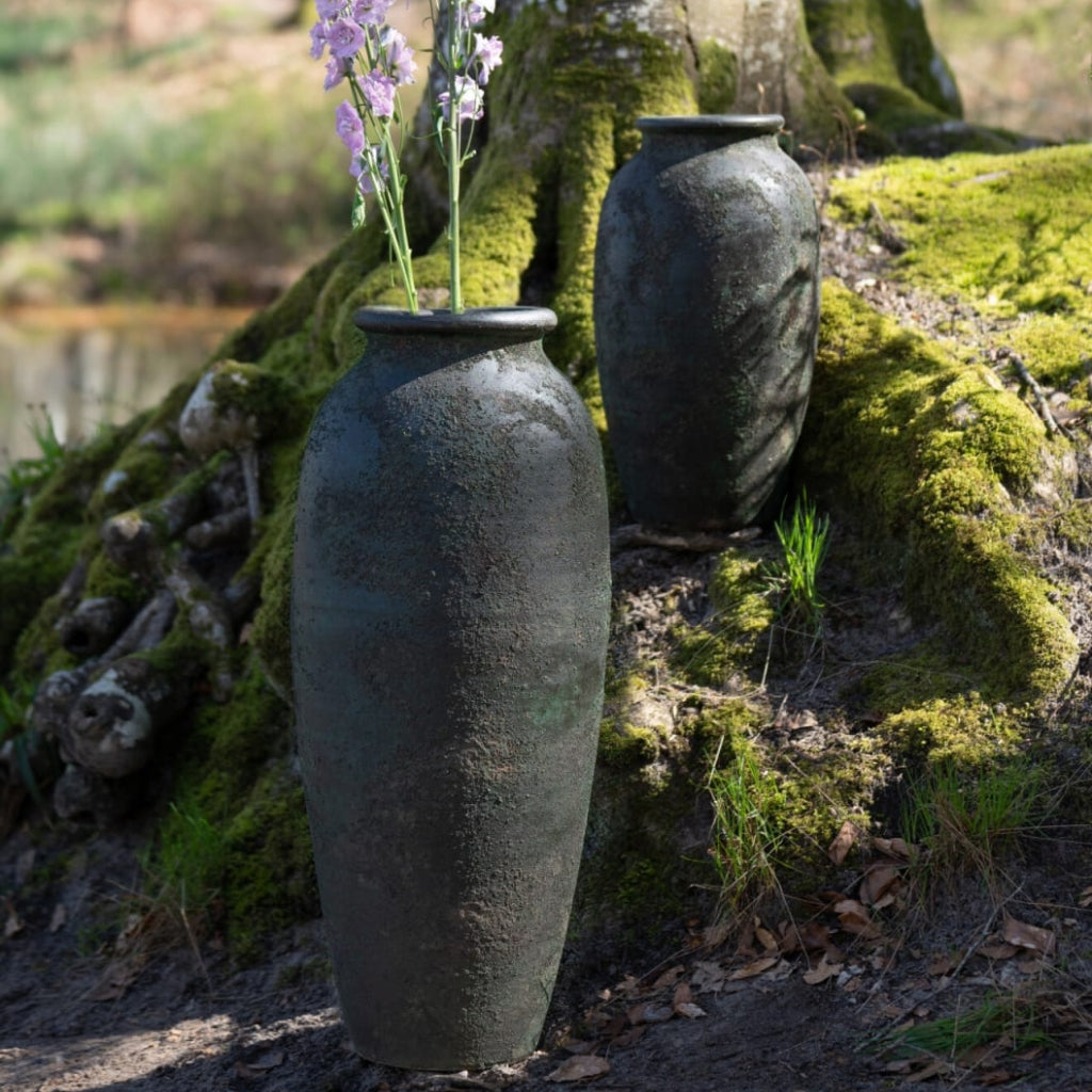 Wrigley kerámia padlóváza 78cm antik zöld