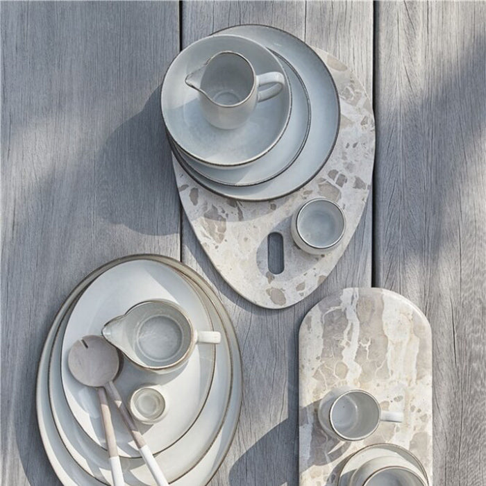 Amera kerámia tál szett (6db) Ø18cm fehér homok