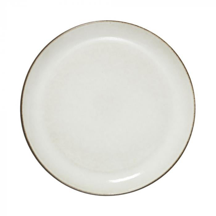 Amera kerámia tányér szett (4db) Ø26cm fehér homok