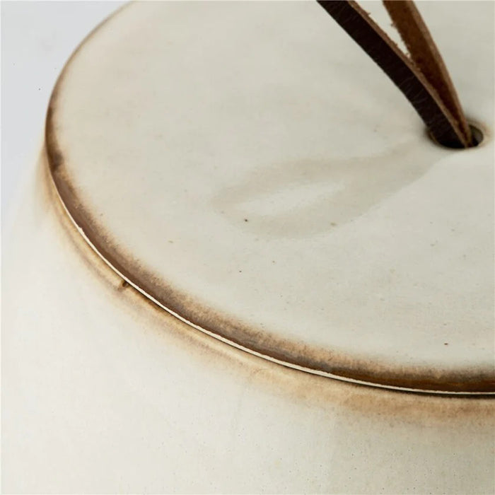 Amera kerámia tárolóedény 7.5cm fehér homok