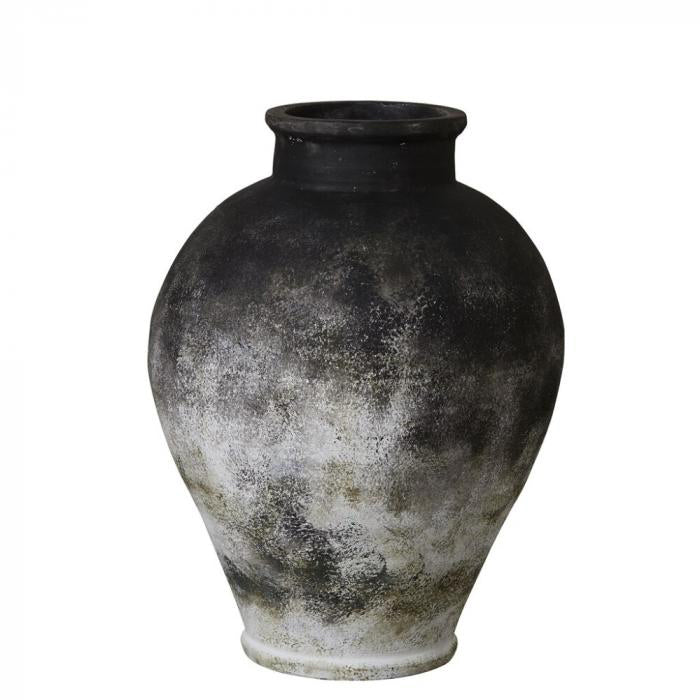 Anna kerámia váza 48cm antik fekete